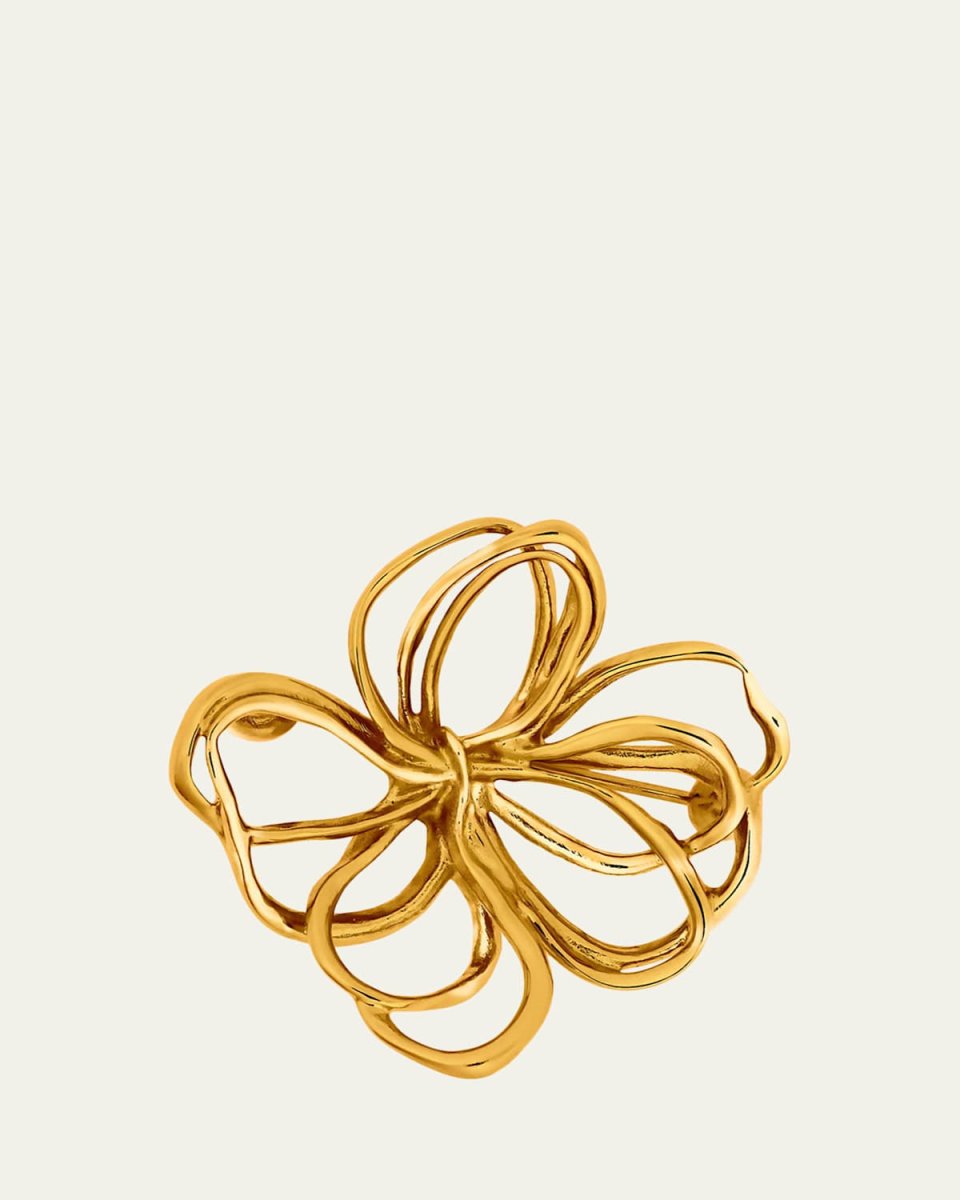 Large Wire Flower Brooch